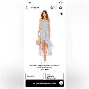 XS Willa maxi dress by Show Me Your Mumu